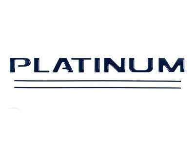 Tailgate Insert Letters; Blue Jeans (17-19 F-250 Super Duty Platinum)