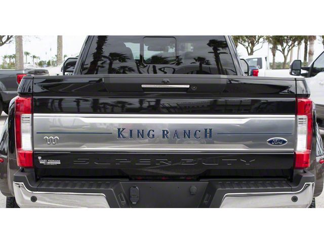 Tailgate Insert Letters; Ford Emblem Blue (17-19 F-250 Super Duty King Ranch)