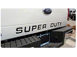 Tailgate Insert Letters; Gloss Black (11-16 F-250 Super Duty)