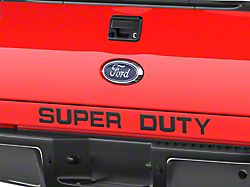 Tailgate Insert Letters; Gloss Black (11-16 F-250 Super Duty)