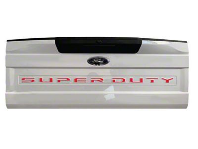 Tailgate Insert Letters; Red (20-22 F-250 Super Duty)