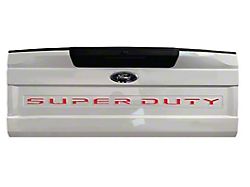 Tailgate Insert Letters; Red (20-22 F-250 Super Duty)