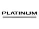Tailgate Insert Letters; Reflective Gloss Black (17-19 F-250 Super Duty Platinum)