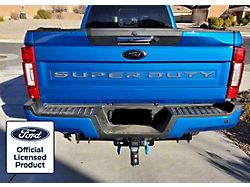 Tailgate Insert Letters; Silver Metallic (20-22 F-250 Super Duty)