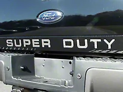 Tailgate Insert Letters; Stainless Steel (11-16 F-250 Super Duty)