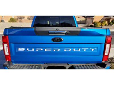 Tailgate Insert Letters; White (20-22 F-250 Super Duty)