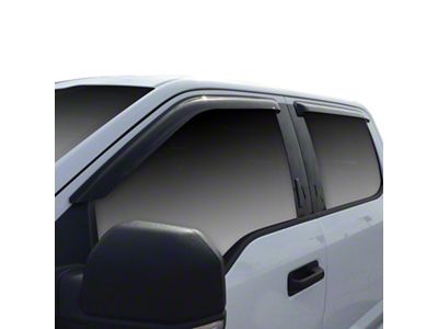 Tape-On Window Deflectors; Front and Rear; Smoke (17-25 F-250 Super Duty SuperCrew)
