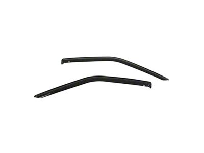 Tape-On Window Deflectors; Front; Smoke (17-23 F-250 Super Duty Regular Cab)