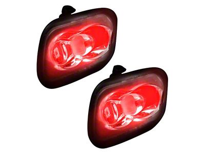 Ultra High Power LED Mirror/Puddle Light Kit; Red (17-25 F-250 Super Duty)