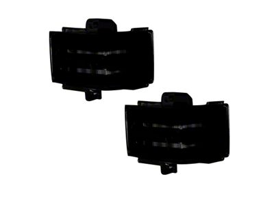 White LED Scanning Side Mirror Lenses; Smoked (17-25 F-250 Super Duty w/ Factory LED Headlights & Tail Lights)