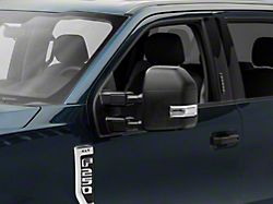 White LED Side Mirror Lenses with Amber Turn Signals; Clear (17-26 F-250 Super Duty w/ Factory Halogen Headlights & Tail Lights)