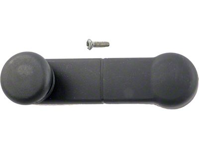 Window Crank Handle; Front and Rear; Left and Right; Black; With Black Knob (11-16 F-250 Super Duty)
