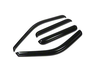 Window Visors; Dark Smoke; Front and Rear (11-16 F-250 Super Duty SuperCrew)