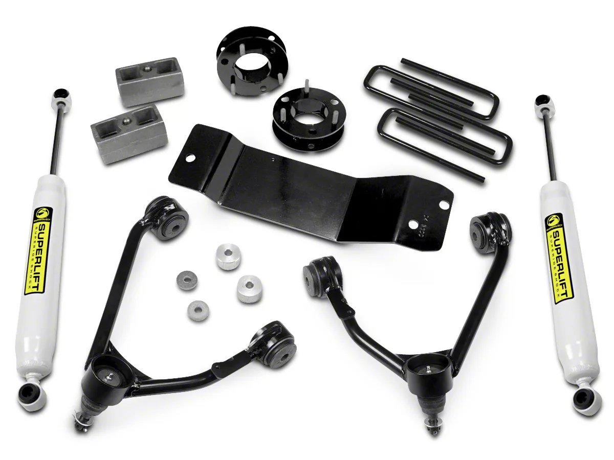SuperLift Silverado 3.5 in. Upper Control Arm Leveling Kit w/ Superide