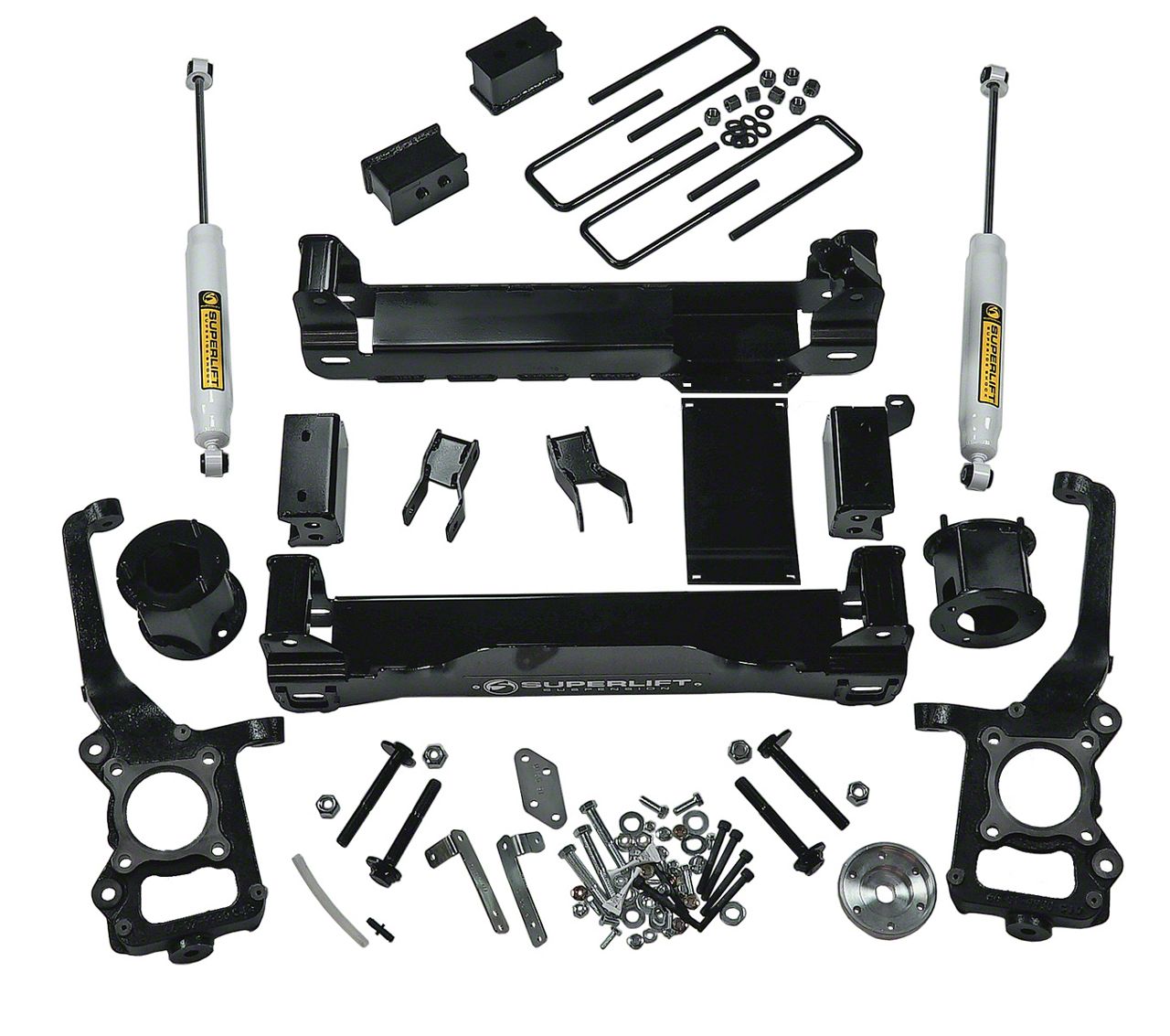 SuperLift 4.50-Inch Suspension Lift Kit with Superide Shocks (09-14 4WD F-150 SuperCab, SuperCrew, Excluding Raptor)