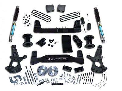 SuperLift 6.50-Inch Suspension Lift Kit with Bilstein Shocks (07-13 4WD Sierra 1500)