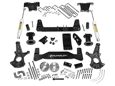 SuperLift 6.50-Inch Suspension Lift Kit with Superide Rear Shocks (07-13 4WD Sierra 1500)