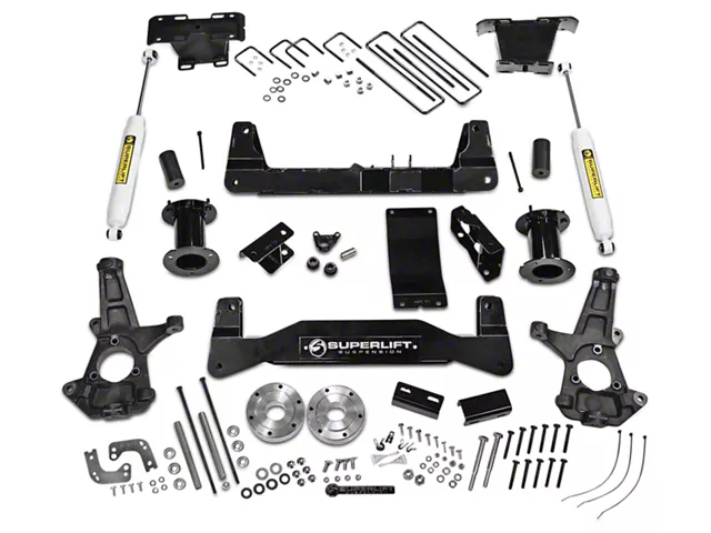 SuperLift 6.50-Inch Suspension Lift Kit with Superide Rear Shocks (07-13 4WD Sierra 1500)