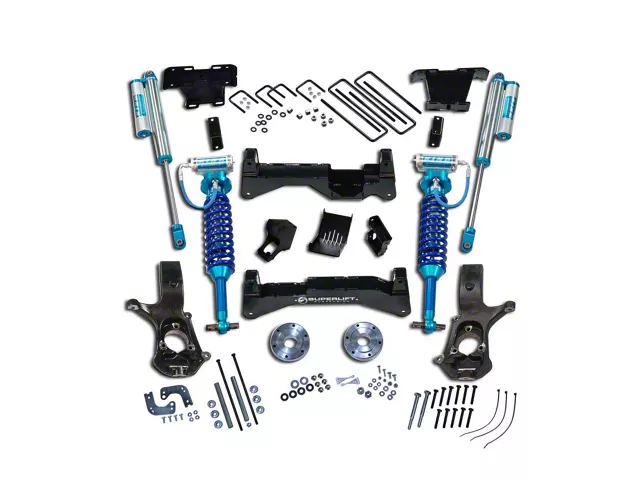 SuperLift 8-Inch Suspension Lift Kit with King Coil-Overs and Shocks (07-18 4WD Sierra 1500, Excluding 14-18 Denali)