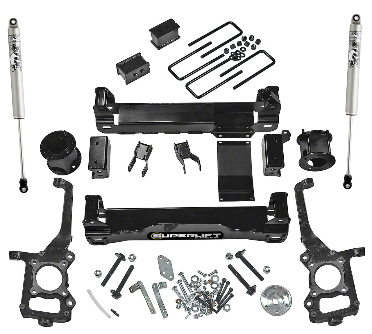 SuperLift 4.50-Inch Suspension Lift Kit with Fox Shocks (09-14 4WD F-150 SuperCab, SuperCrew, Excluding Raptor)