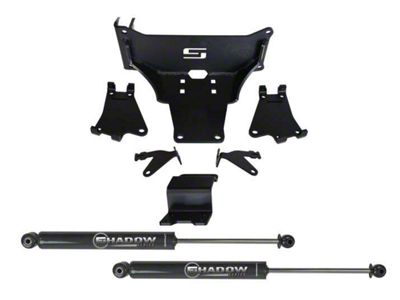 SuperLift Dual Steering Stabilizer Kit with Shadow Series Steering Stabilizers (11-24 4WD F-250 Super Duty)