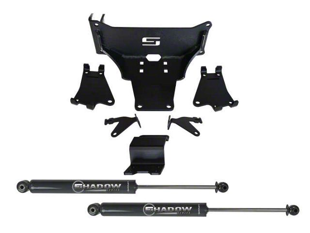 SuperLift Dual Steering Stabilizer Kit with Shadow Series Steering Stabilizers (23-24 4WD F-250 Super Duty)