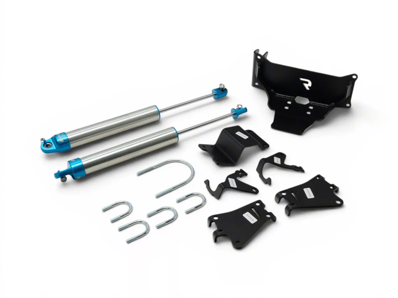 ホーネット250SUPER COMBAT TwoTail FW SuperLift F-250 Super Duty Dual Steering Stabilizer Kit with King