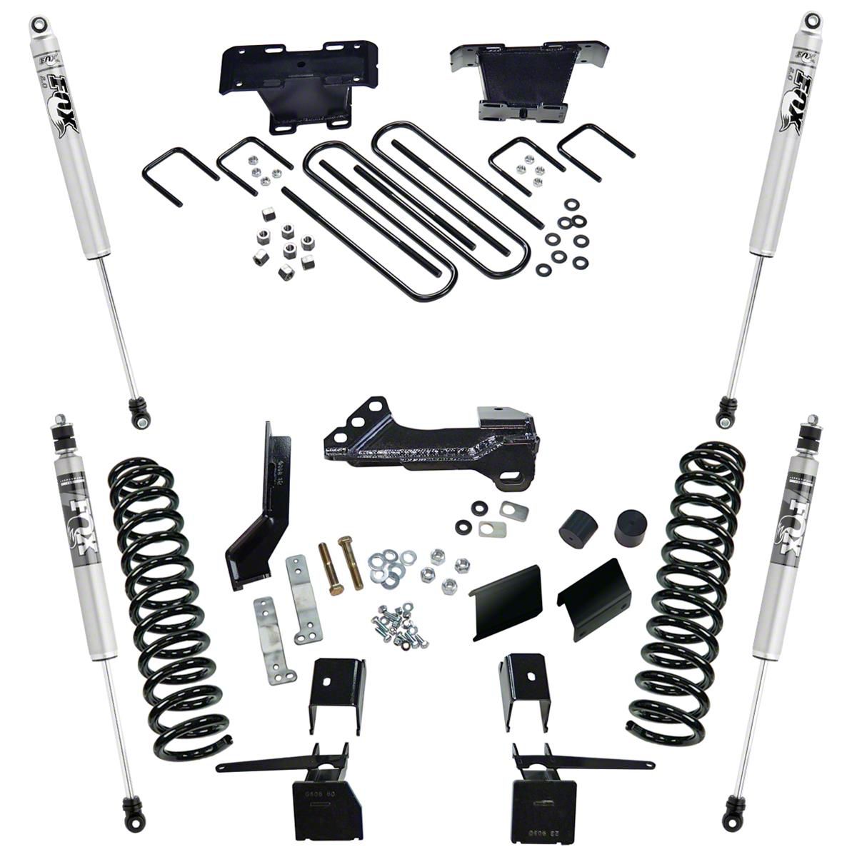 SuperLift F350 Super Duty 4Inch Radius Arm Suspension Lift Kit with FOX Shocks K165F (1722