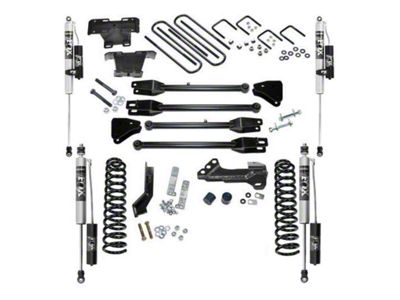 SuperLift 4-Inch Suspension Lift Kit with Fox Shocks and 4-Links Arms (17-22 4WD 6.7L Powerstroke F-350 Super Duty)