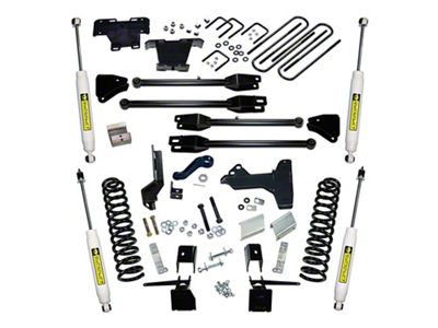 SuperLift 6-Inch 4-Link Suspension Lift Kit with Superide Shocks (17-22 4WD 6.7L Powerstroke F-350 Super Duty)