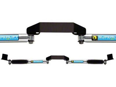 SuperLift Dual Bilstein Steering Stabilizer Kit for 3+ Inch Lift (11-24 4WD F-350 Super Duty)