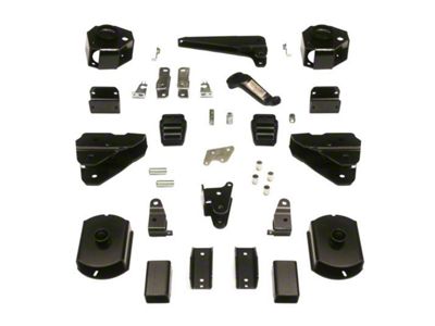 SuperLift 4-Inch Coil Spacer Suspension Lift Kit with Shock Brackets (14-18 4WD RAM 2500 w/o Air Ride, Excluding Power Wagon)
