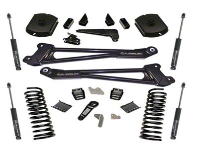 SuperLift 4-Inch Radius Arm Suspension Lift Kit with Superlift Shocks (14-18 4WD 6.7L RAM 2500 w/o Air Ride, Excluding Power Wagon)