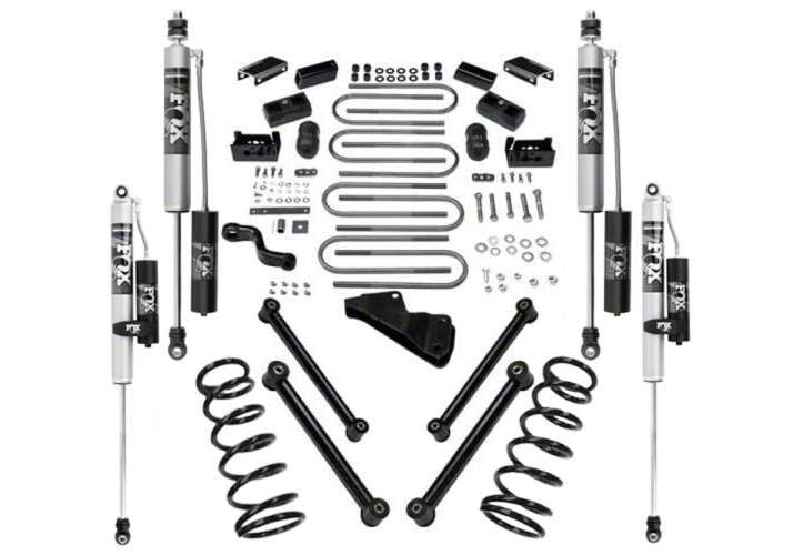 SuperLift RAM 2500 4Inch Suspension Lift Kit with Fox Shocks K965FX (1013 4WD 6.7L RAM 2500