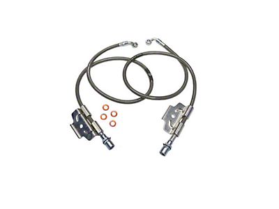 Front Left & Right Brake Hydraulic Hoses For Dodge Ram 1500 & 1500 Classic (2006-2019)
