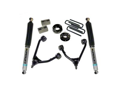 SuperLift 3.50-Inch Upper Control Arm Lift Kit with Bilstein Shocks (07-18 2WD Sierra 1500, Excluding 14-18 Denali)