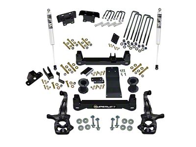 SuperLift 6-Inch Suspension Lift Kit with FOX Shocks (19-24 4WD Sierra 1500, Excluding AT4 & Denali)
