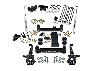 SuperLift 6-Inch Suspension Lift Kit with SuperLift Shocks (19-24 Sierra 1500, Excluding AT4 & Denali)