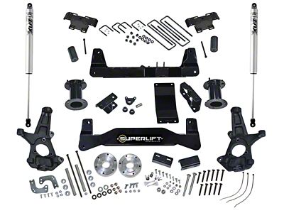 SuperLift 6.50-Inch Suspension Lift Kit with FOX Shocks (14-18 4WD Sierra 1500 w/ Stock Cast Aluminum or Stamped Steel Control Arms)