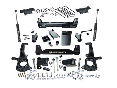 SuperLift 6-Inch Knuckle Suspension Lift Kit with SuperLift Shocks (11-19 4WD Sierra 2500 HD SRW w/o MagneRide)