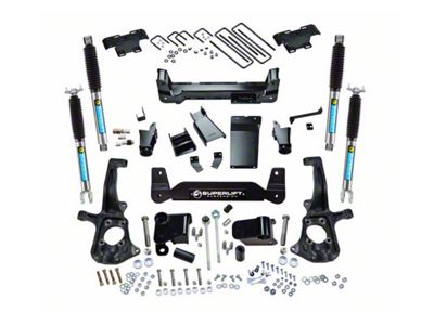 SuperLift 6-Inch Knuckle Suspension Lift Kit with Bilstein Shocks (11-19 Sierra 3500 HD SRW, Excluding Denali)