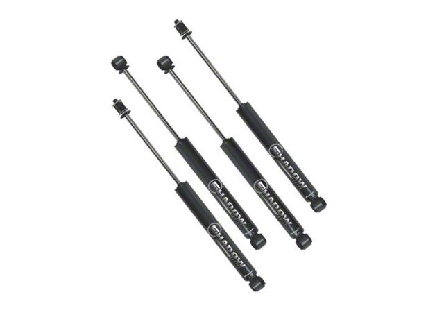 SuperLift Shadow Series Front and Rear Shocks for 6-Inch Lift (07-10 4WD Sierra 3500 HD)