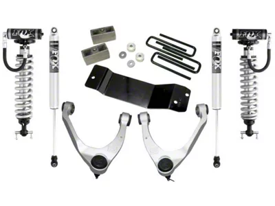 SuperLift 3.50-Inch Upper Control Arm Lift Kit with FOX Coil-Overs and Shocks (14-18 4WD Silverado 1500 w/ Cast Aluminum or Stamped Steel Control Arms)