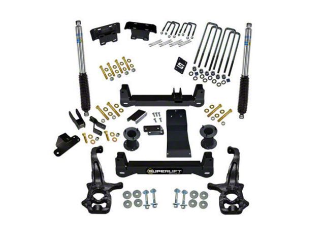 4 Inch Lift SuperLift Silverado 1500 4-Inch Suspension Lift Kit with Bilstein ...