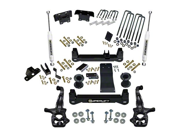 SuperLift 6-Inch Suspension Lift Kit with SuperLift Shocks (19-24 Silverado 1500, Excluding Trail Boss & ZR2)