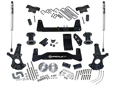 SuperLift 6.50-Inch Suspension Lift Kit with FOX Shocks (14-18 4WD Silverado 1500 w/ Stock Cast Aluminum or Stamped Steel Control Arms)