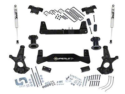 SuperLift 6.50-Inch Suspension Lift Kit with FOX Shocks (07-16 2WD Silverado 1500 w/ Stock Cast Steel Control Arms)