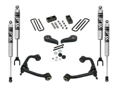 SuperLift 3-Inch Suspension Lift Kit with Fox Shocks (20-24 Silverado 2500 HD w/o Overload Leaf Springs)