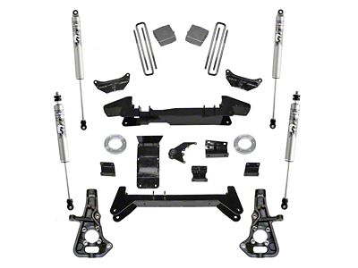 SuperLift 6-Inch Knuckle Suspension Lift Kit with FOX Shocks (07-10 4WD Silverado 2500 HD)