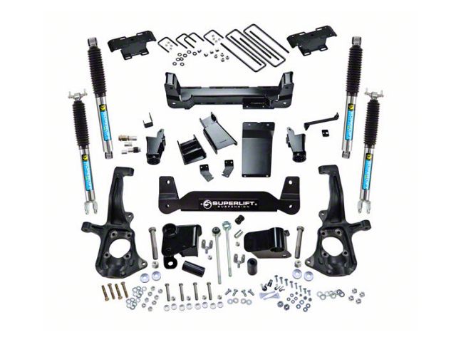 SuperLift 6-Inch Knuckle Suspension Lift Kit with Bilstein Shocks (11-19 Silverado 2500 HD SRW)